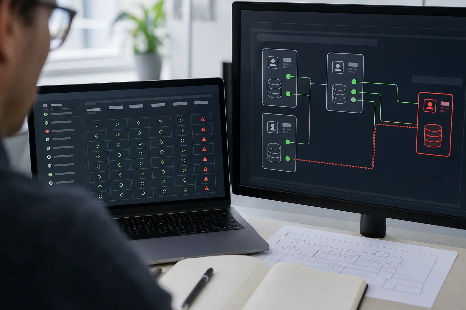Analyse d'accès et de données sur une application générée avec l'IA